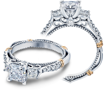 Diamond Engagement Ring Verragio Parisian Collection 124P 1.45ctw