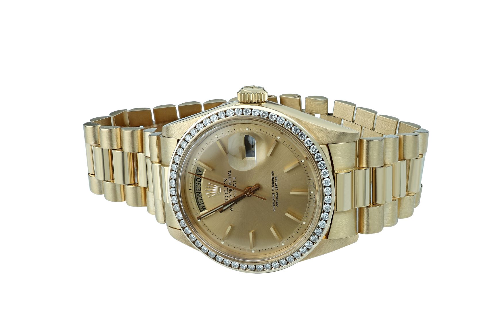 President DayDate 18k Timepiece with Diamond Bezel