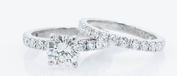 3 ctw Ladies Diamond Wedding Ring Set