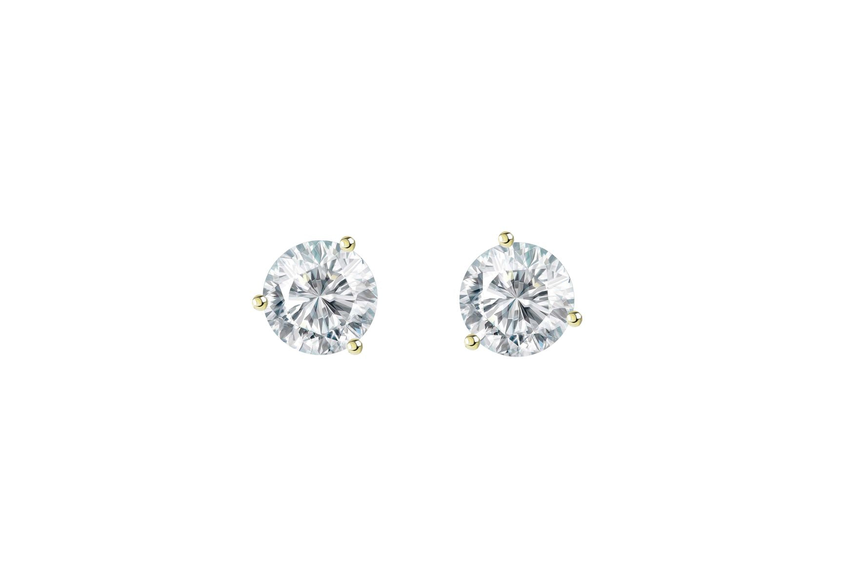 4 ctw GIA Certified Diamond Stud Earrings