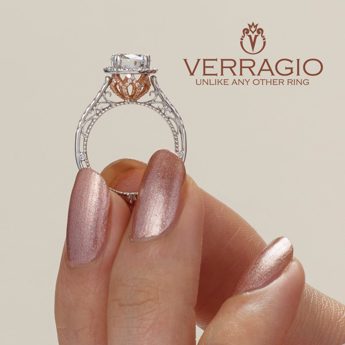 Diamond Engagement Ring Verragio Venetian Collection 5061R 1.00ctw