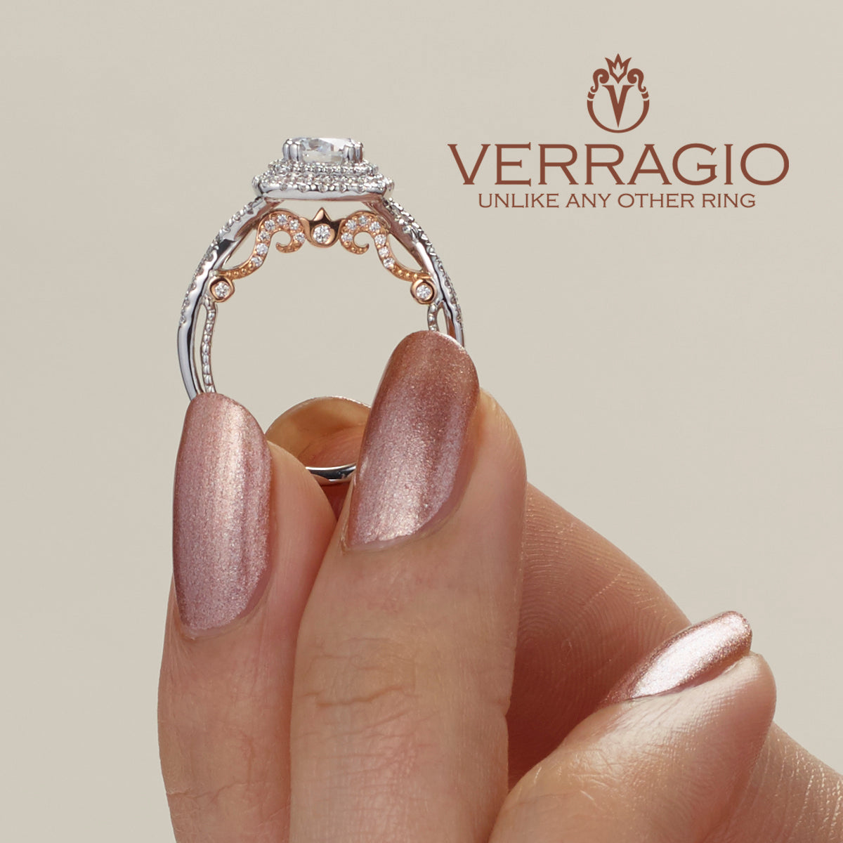 Diamond Engagement Ring Verragio Insignia Collection 7084CU-TT 1.00 ctw