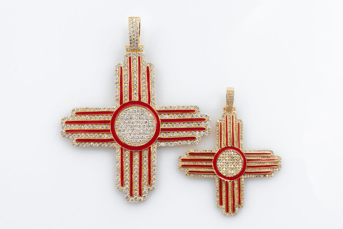 5 ct Zia Sun Diamond Pendant Large size