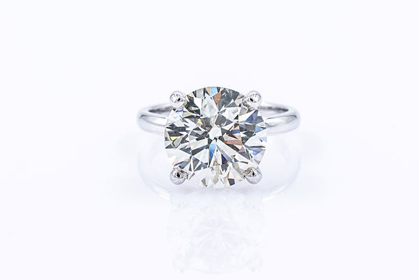 Huge 7 ct Solitaire Natural Diamond Ring