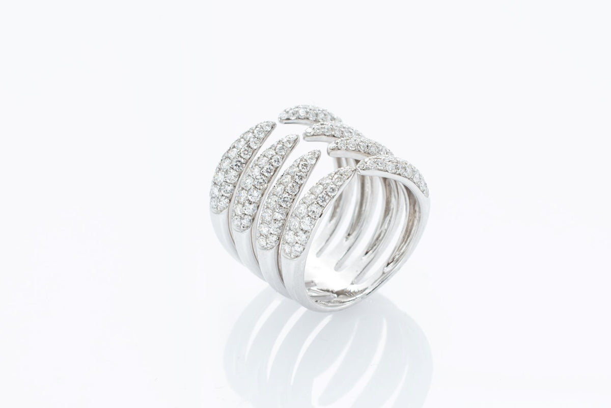 Diamond Ring Fashion Open Space Ring 2.00 CTW