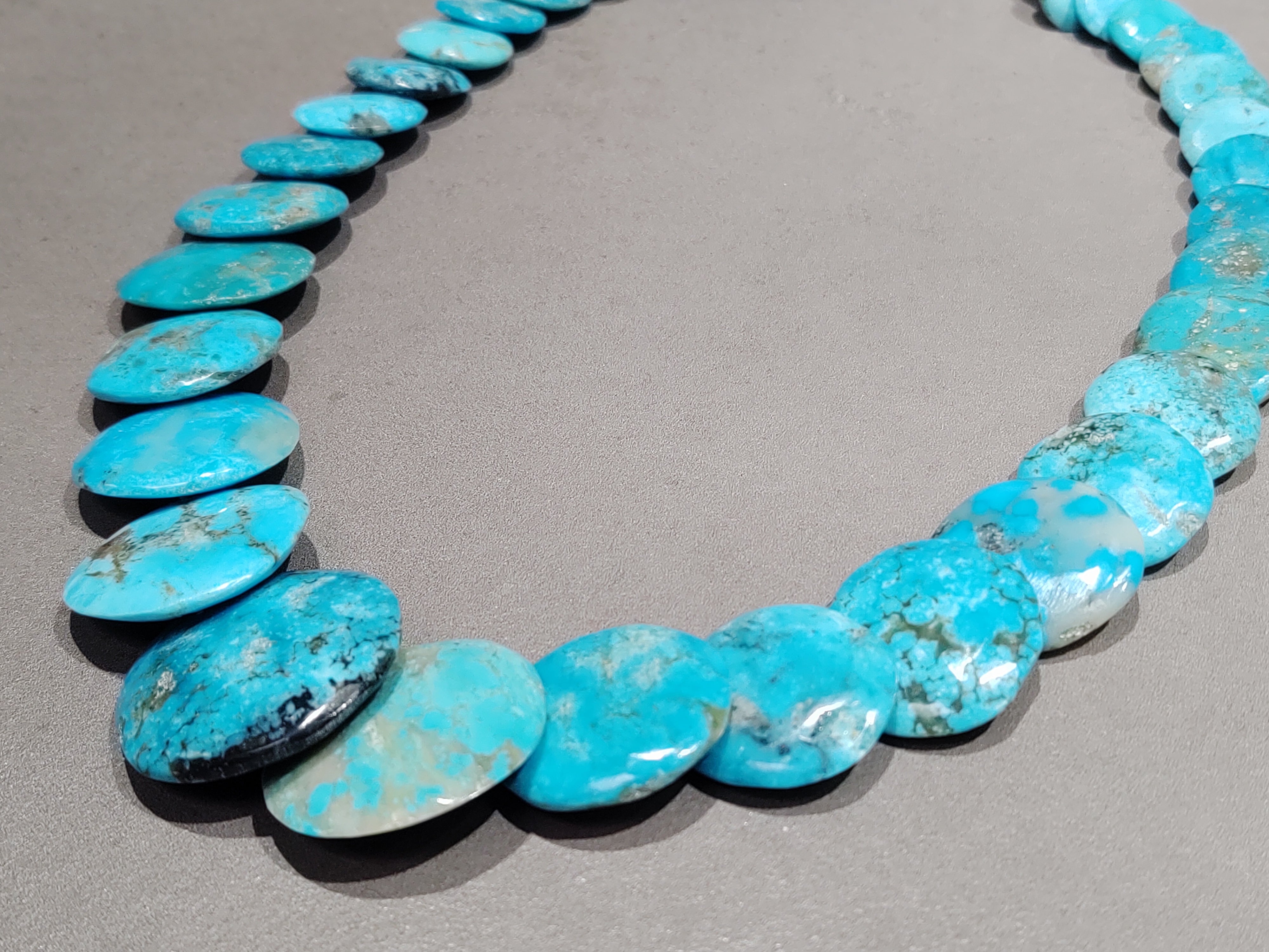 Joe and Joan Garcia Kewa Turquoise Necklace-Earrings Set - Handmade Native American