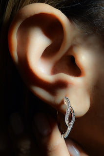 LeVian 1/3 ctw Diamond Earrings 14k Strawberry Gold