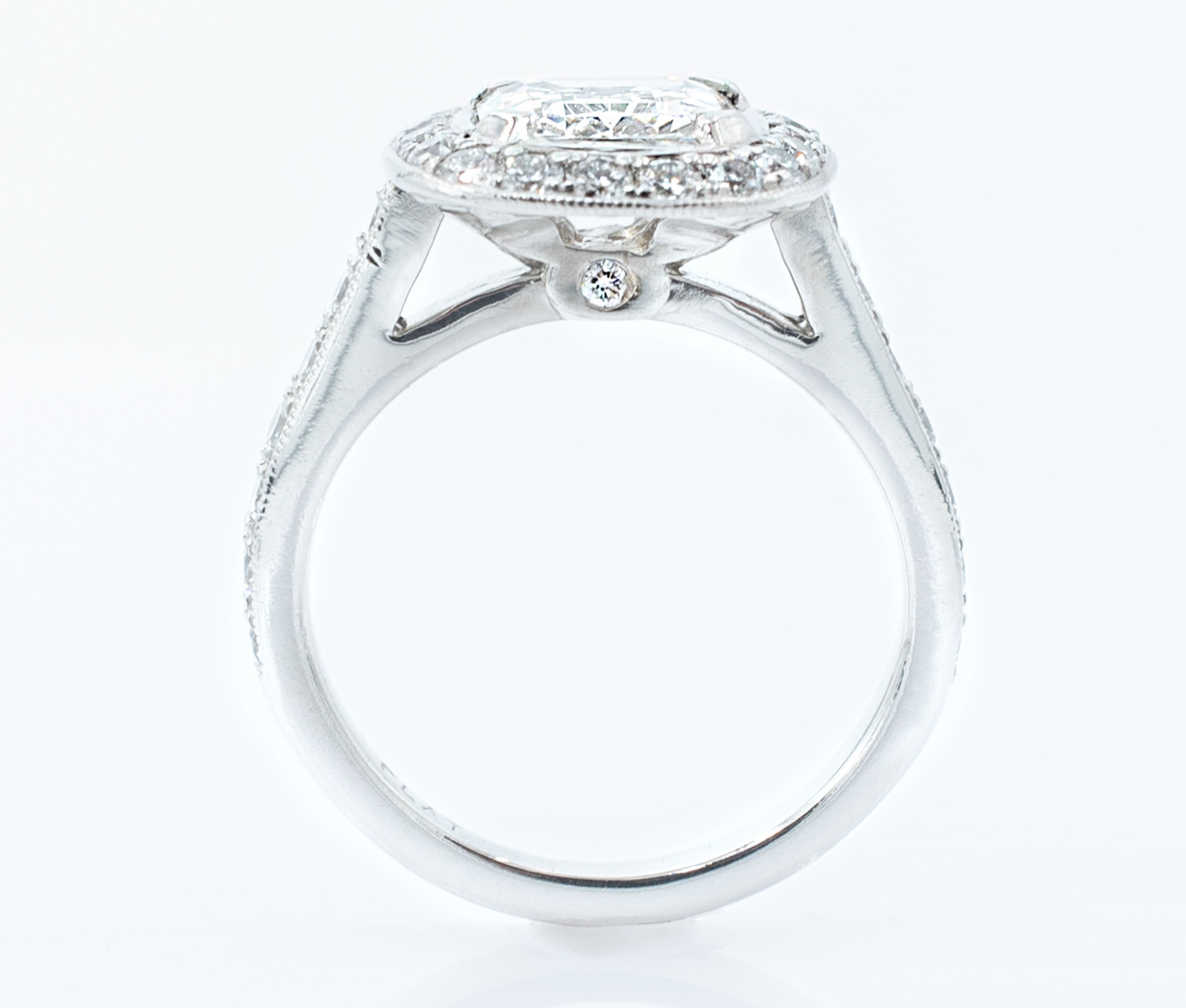 Emerald Cut Ladies' Diamond Ring.