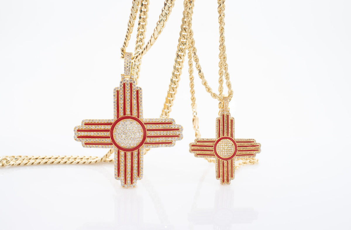 5 ct Zia Sun Diamond Pendant Large size