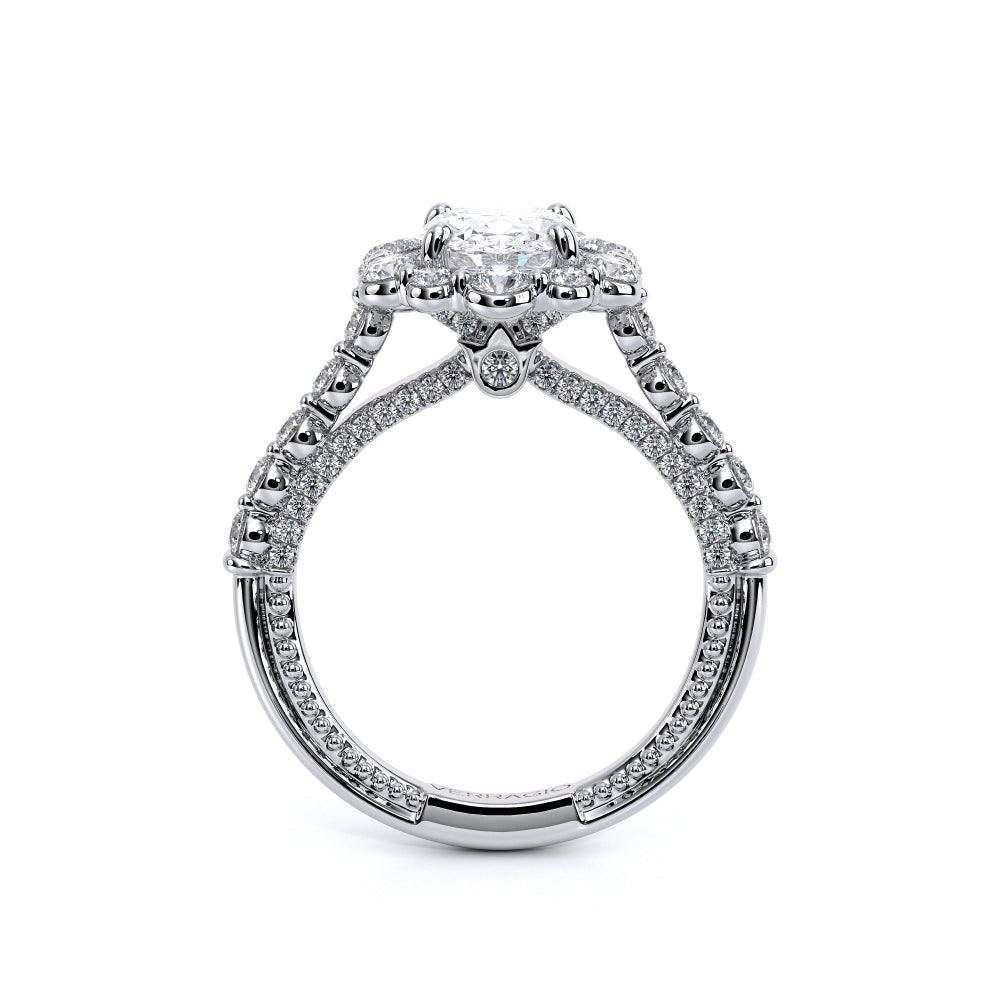Verragio Couture Collection Diamond Engagement Ring Lab Oval Diamond Center