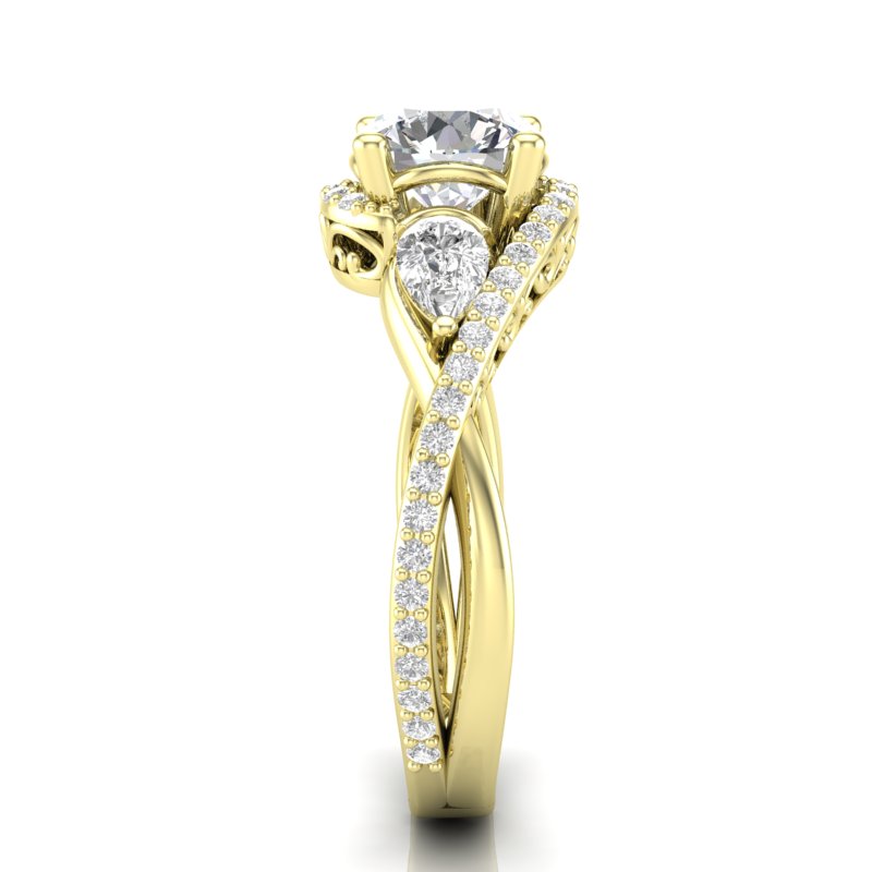 Diamond Engagement Ring Luminar L8775-E 1.76 ctw