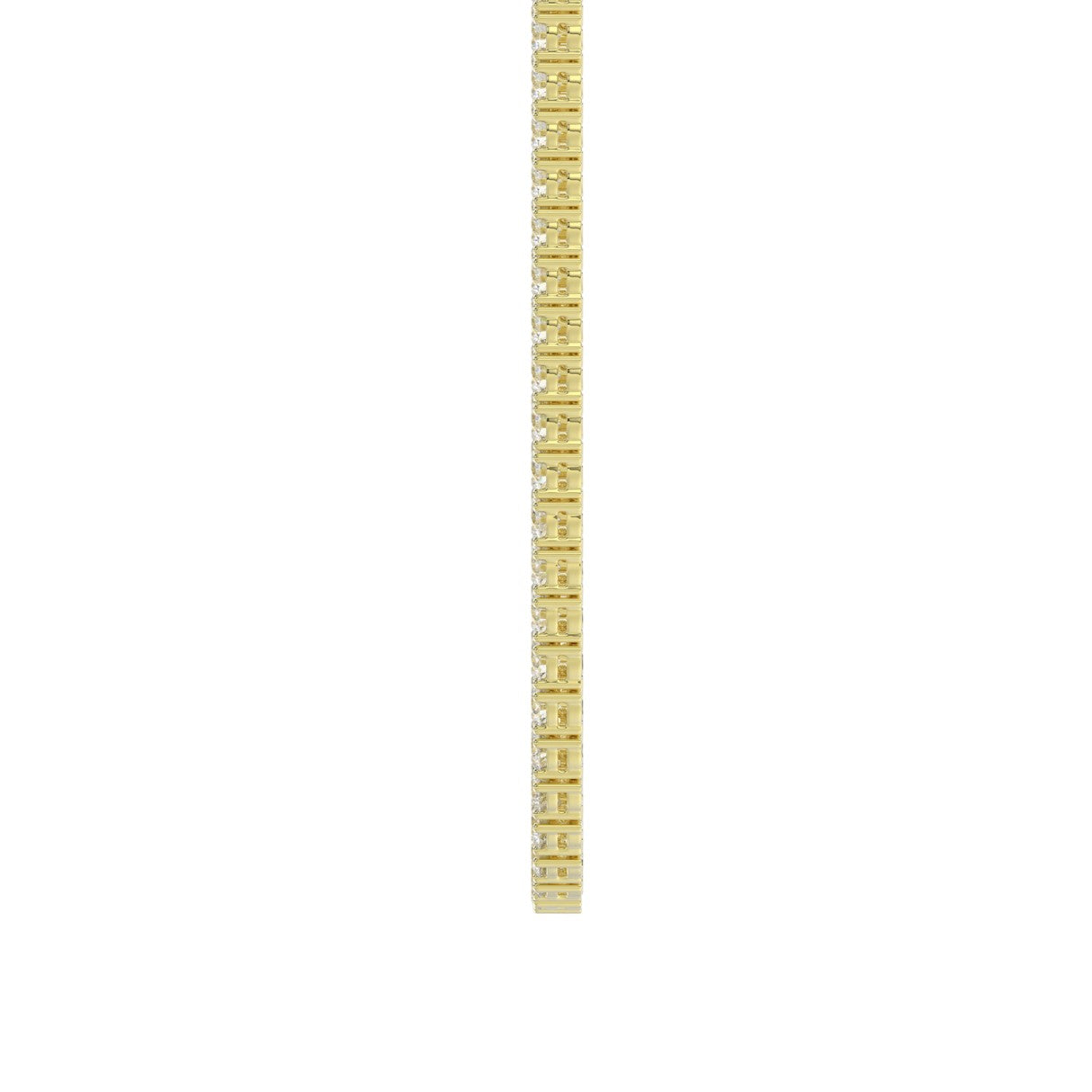 14K YELLOW GOLD 9 1/2CT 16" ROUND DIAMOND LADIES TENNIS NECKLACE