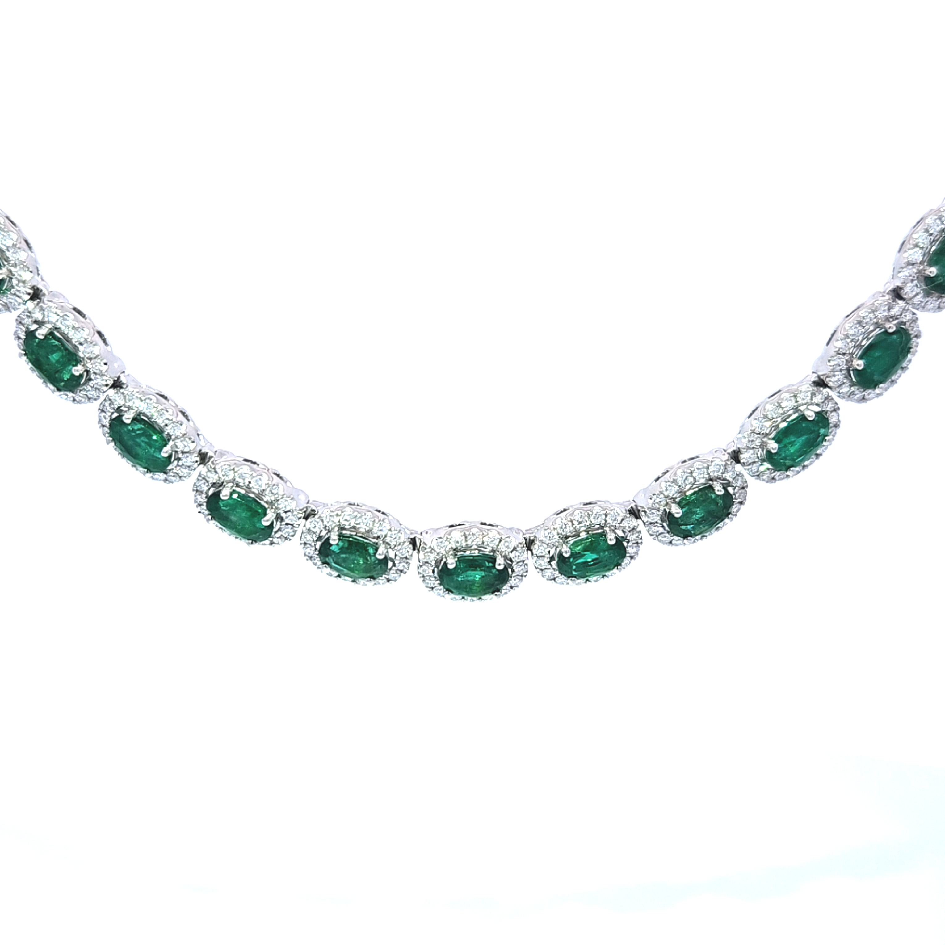 18k Emerald Necklace