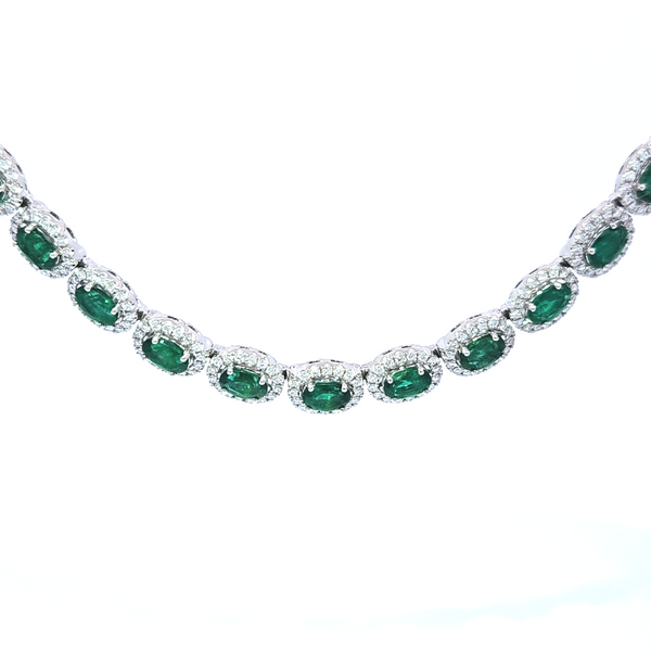 18k Emerald Necklace