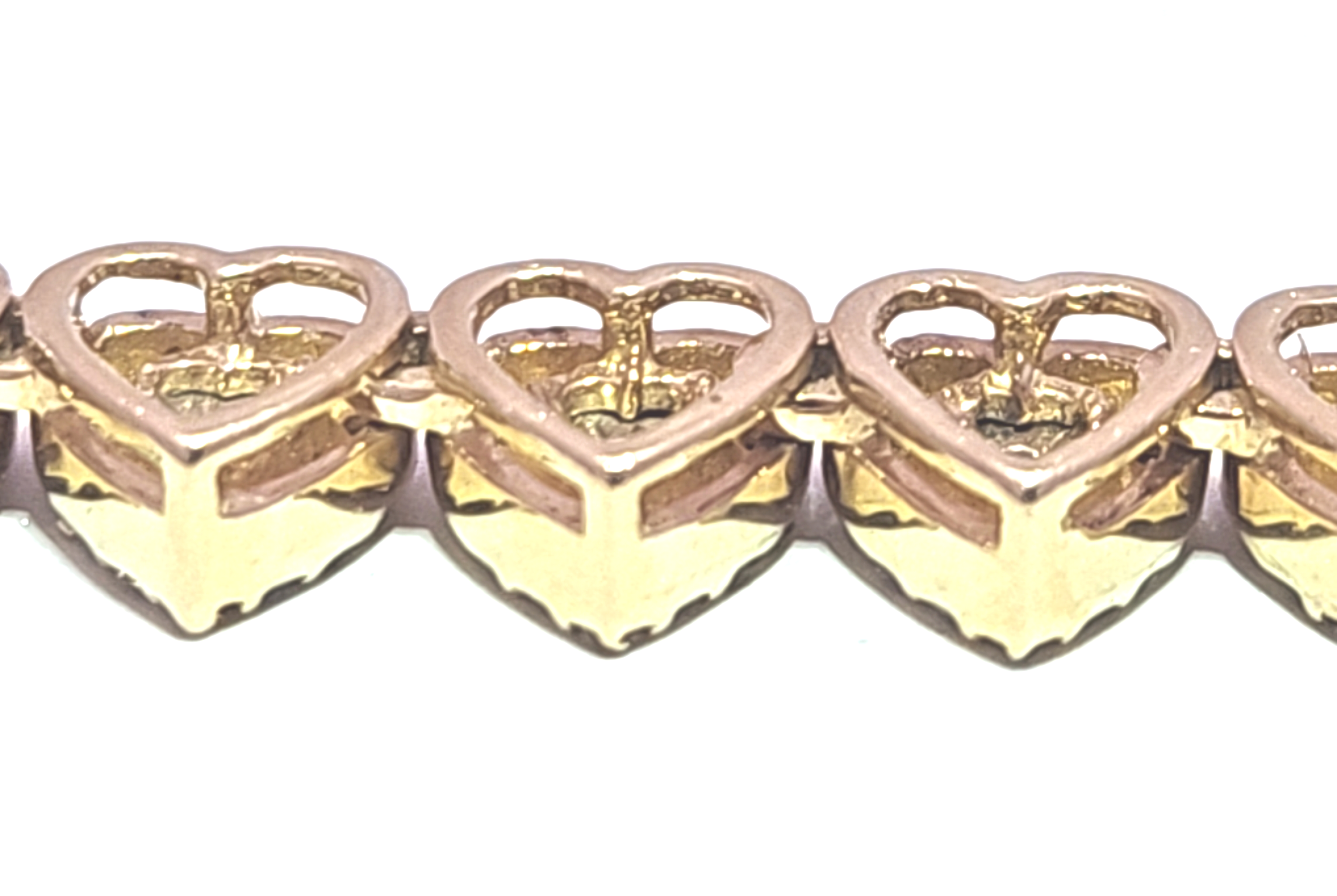 Diamond Heart Tennis Necklace