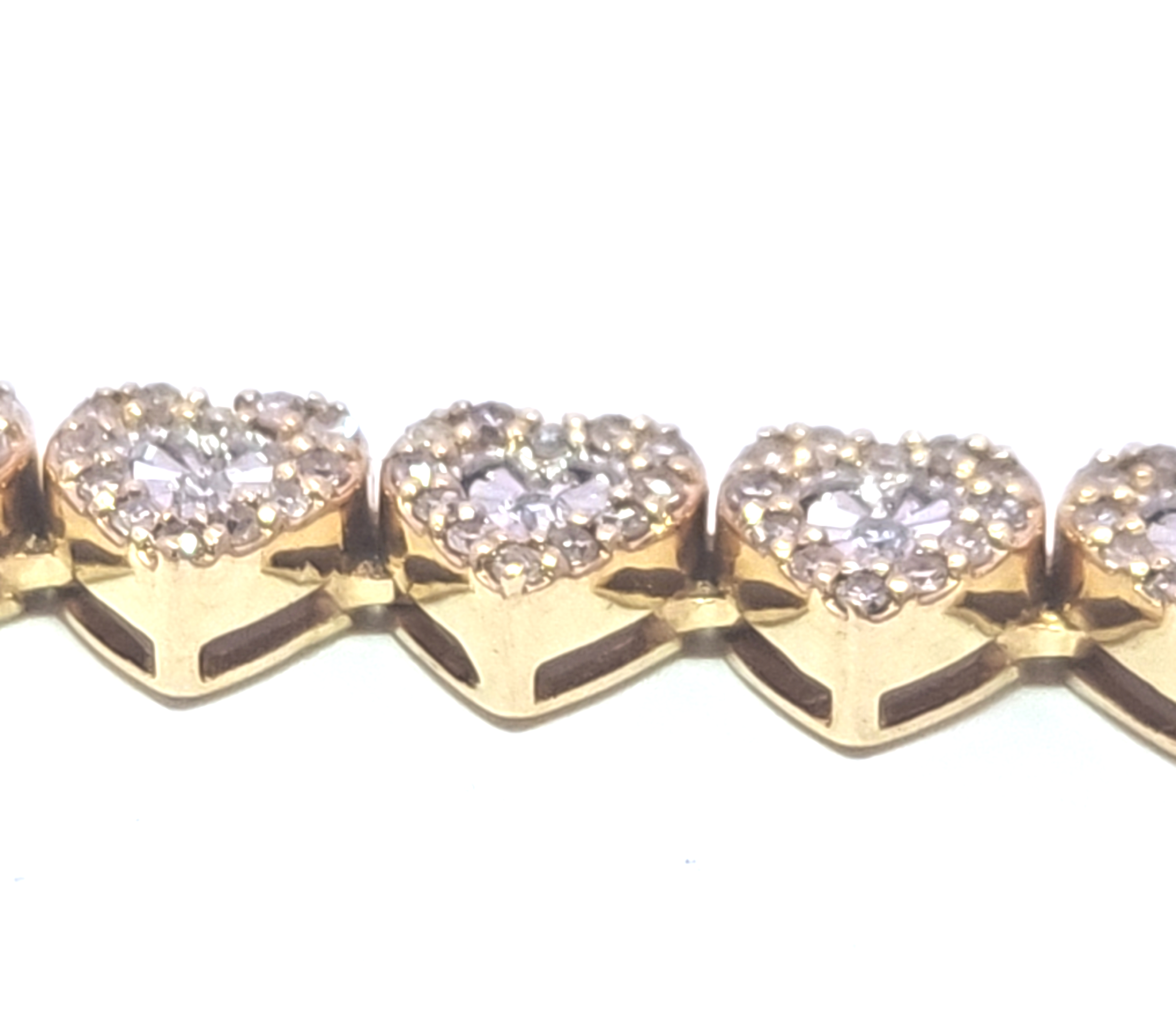 Diamond Heart Tennis Necklace