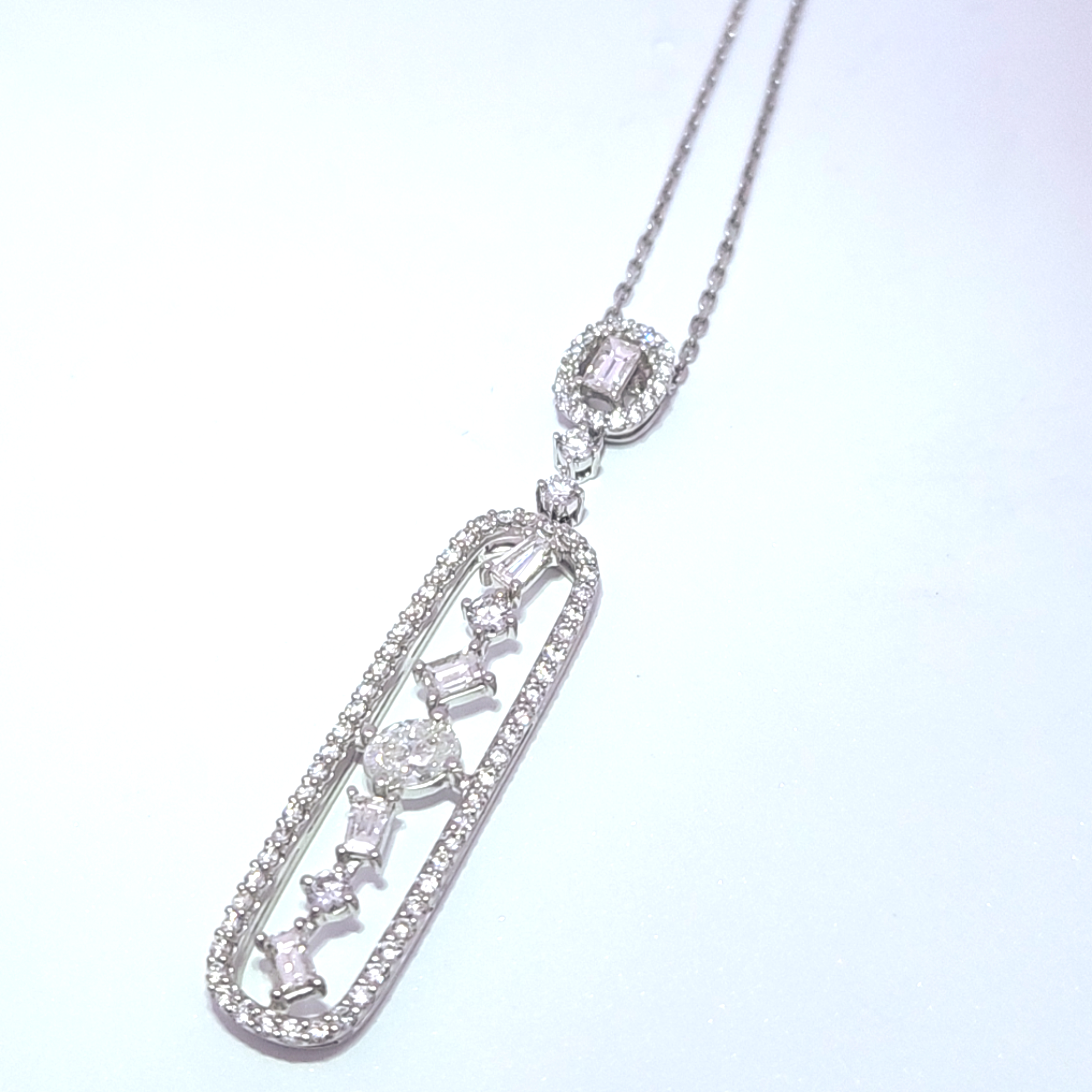Multi-Shaped Diamond Pendant