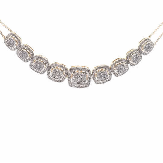 Diamond Cluster Necklace