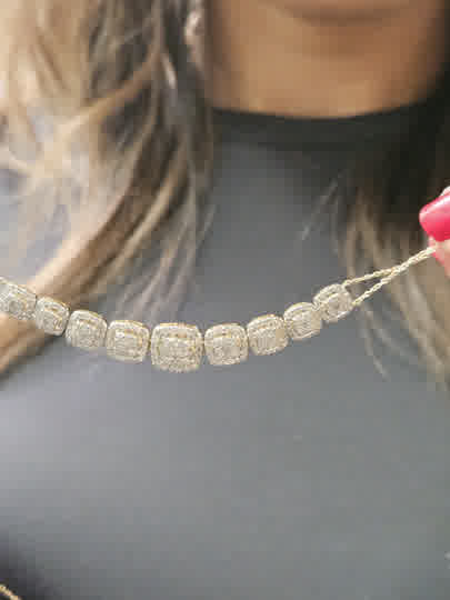 Diamond Cluster Necklace