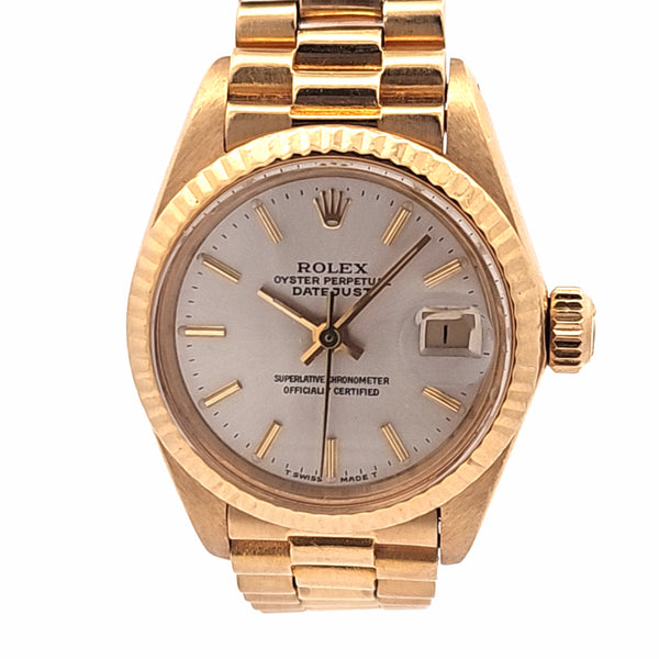 18k Ladies Presidential Rolex DateJust