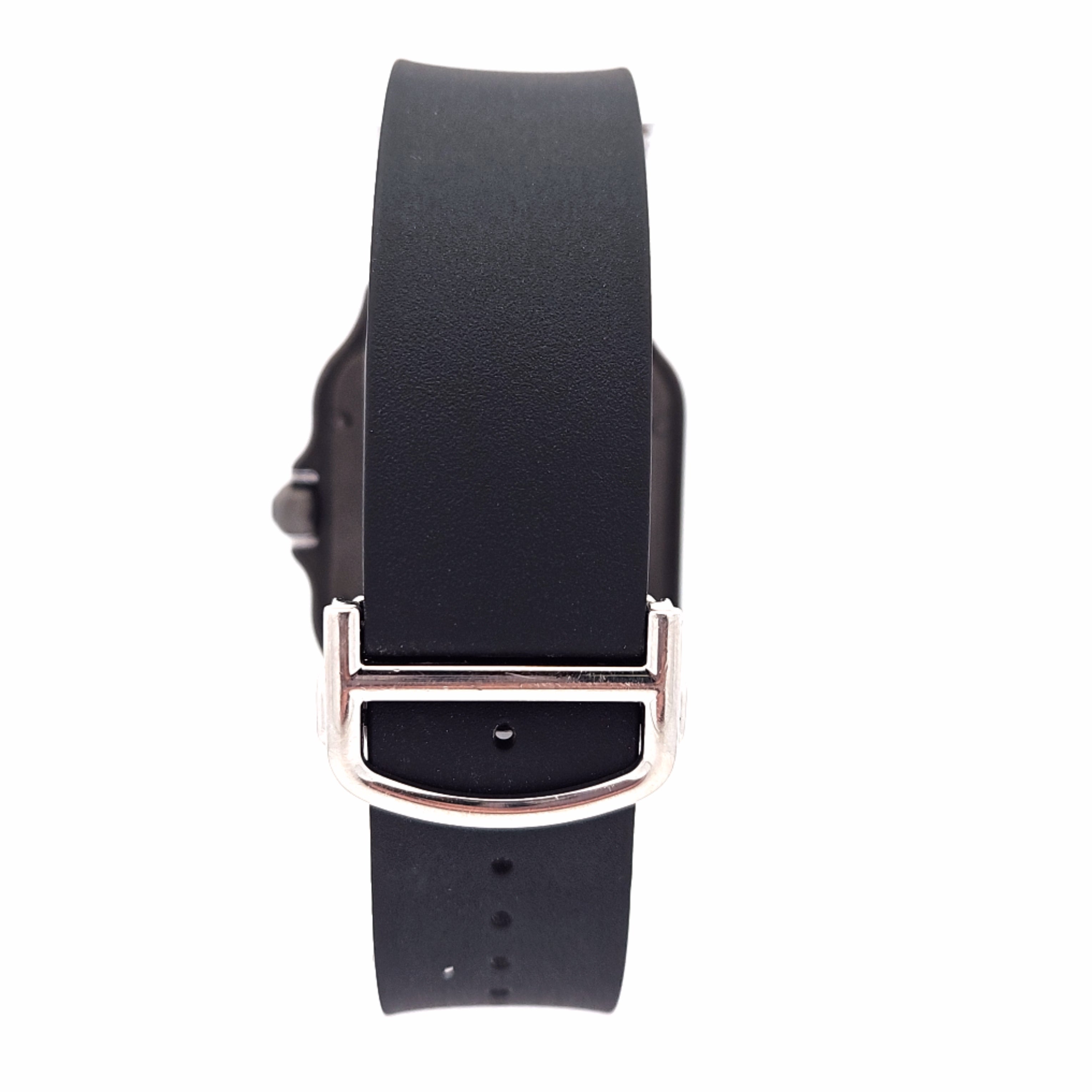 Black ADLC Stainless Steel Cartier Santos Large