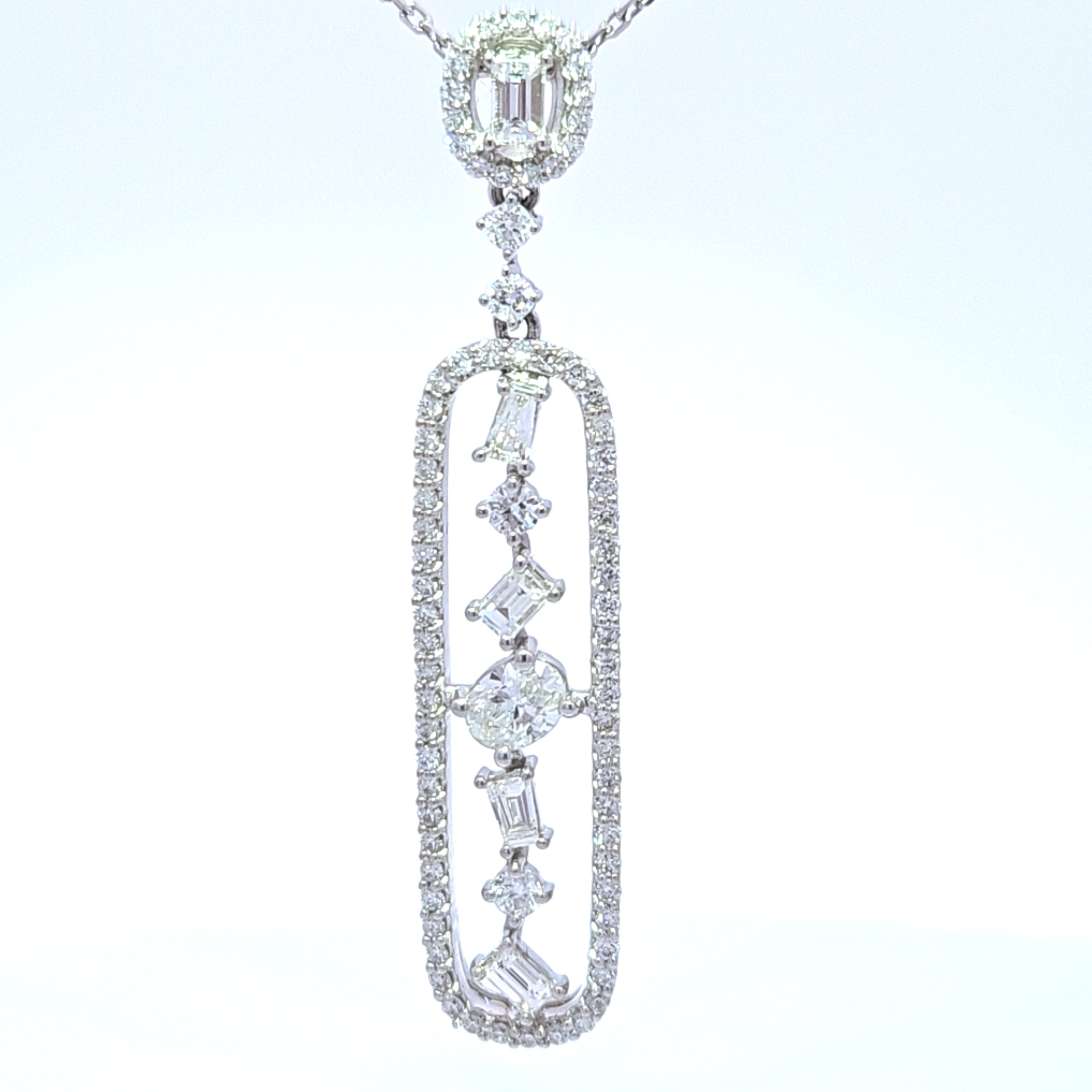 Multi-Shaped Diamond Pendant