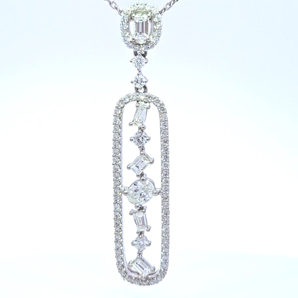 Multi-Shaped Diamond Pendant