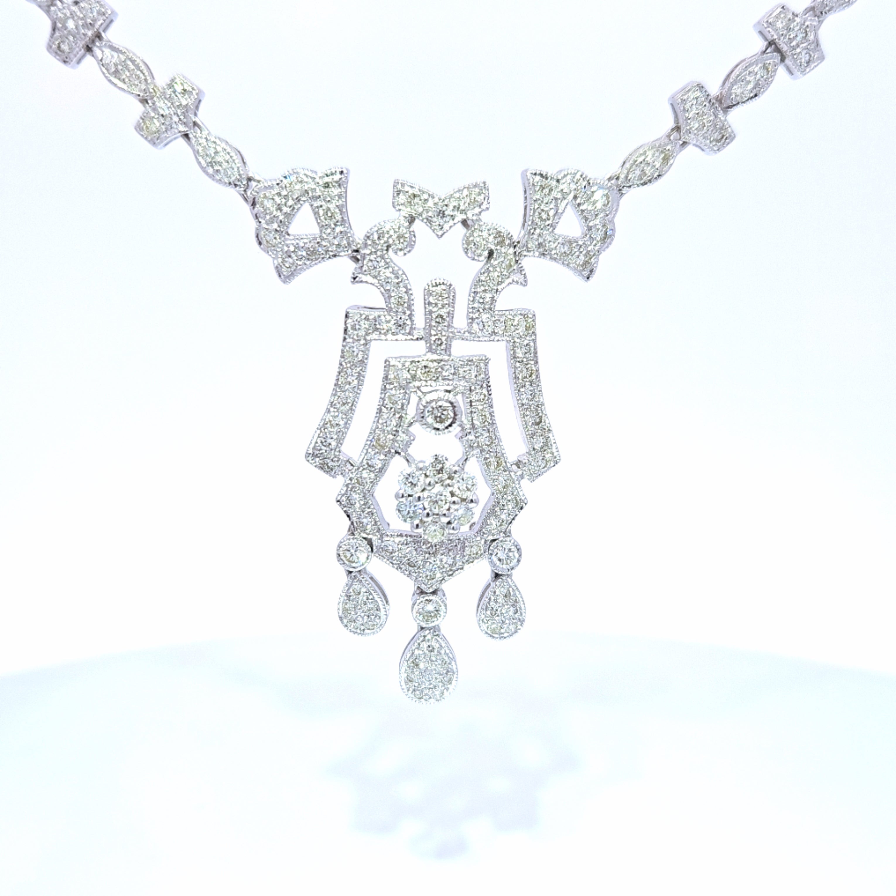 3.33 ct Gold Diamond Necklace
