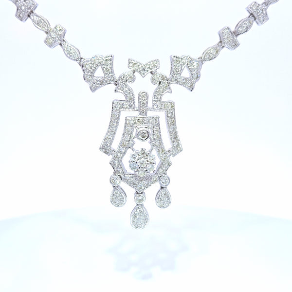 3.33 ct Gold Diamond Necklace