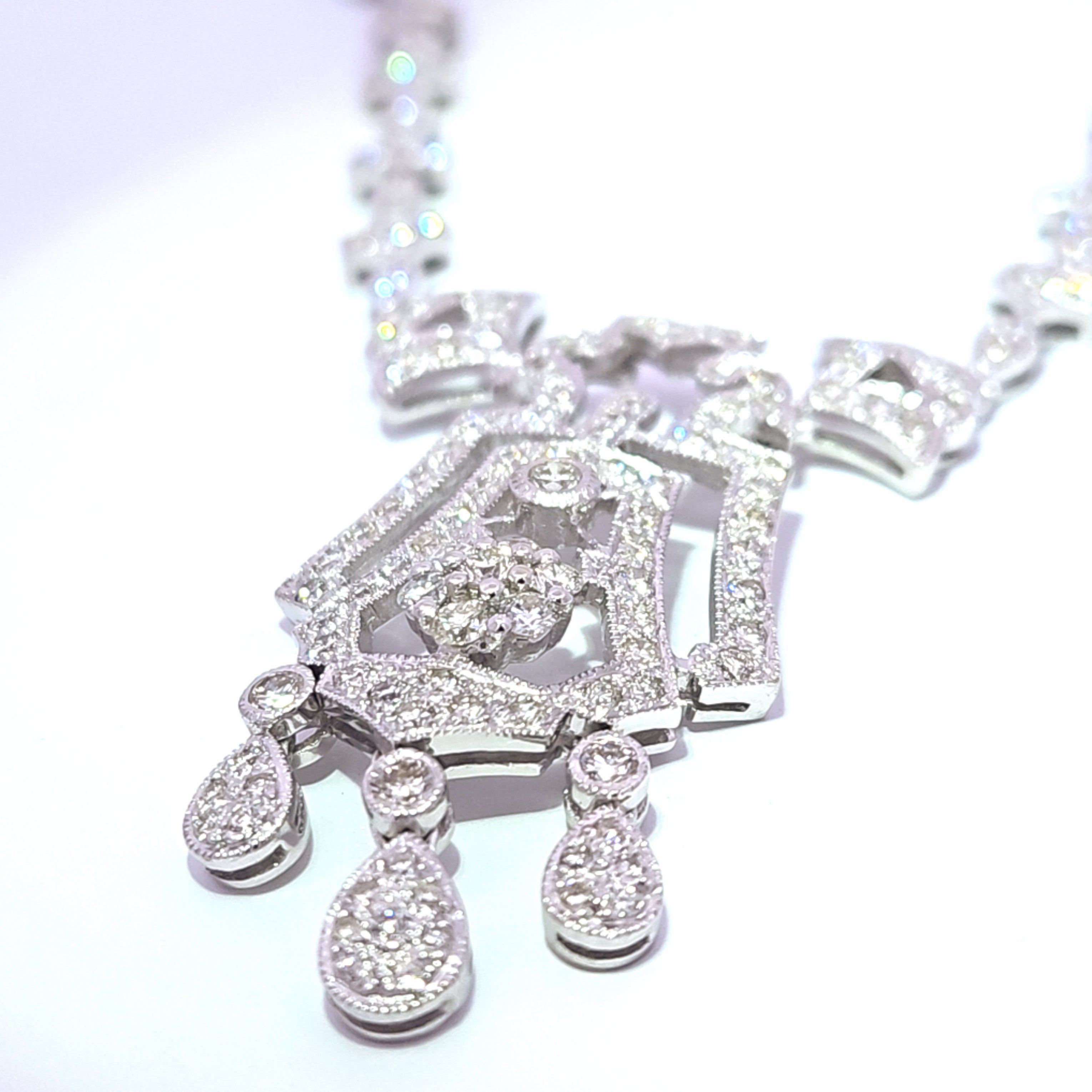3.33 ct Gold Diamond Necklace