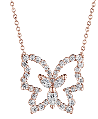 Verragio Veritage Collection Diamond Butterfly Pendant