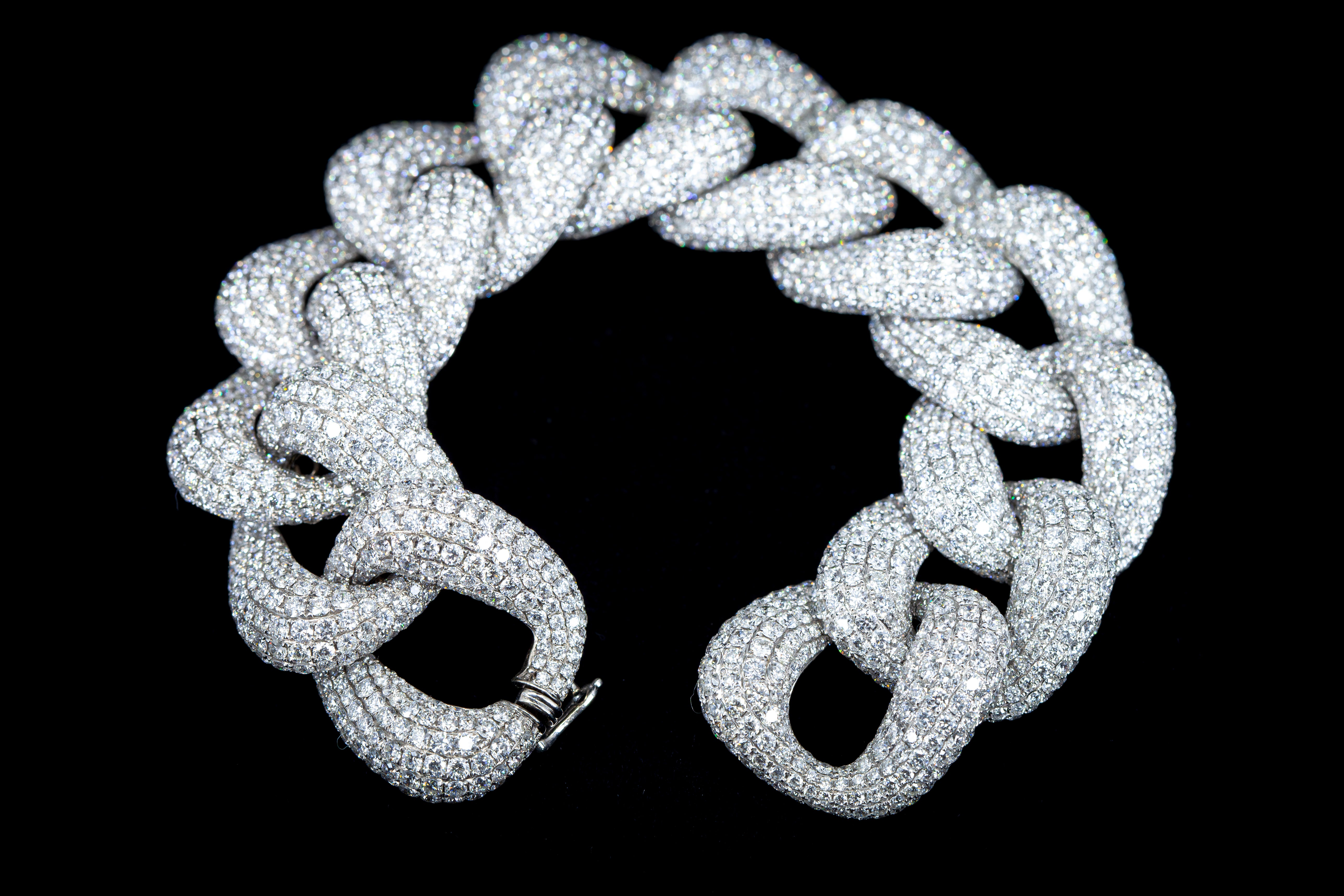 Jumbo Pave Link Bracelet
