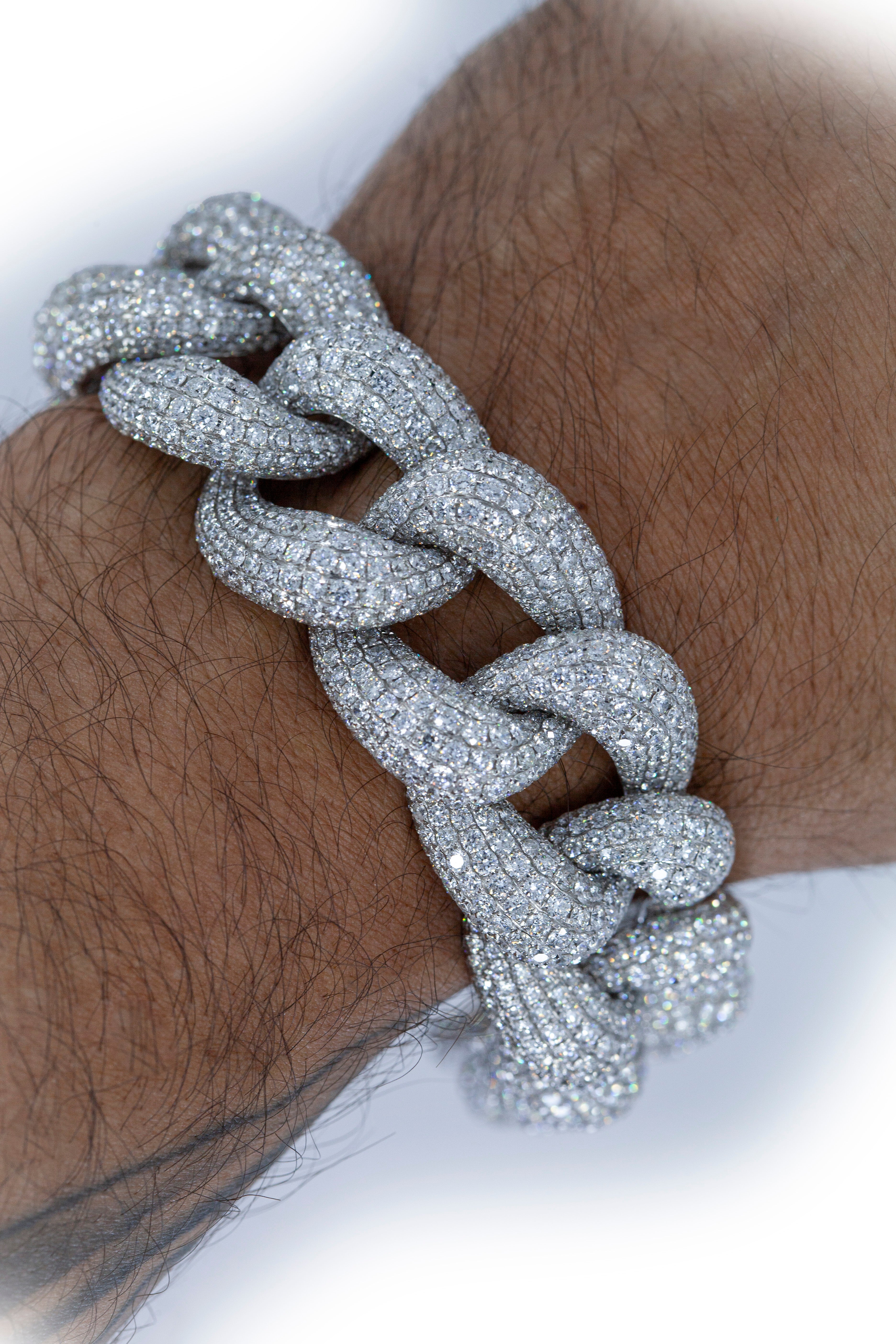 Jumbo Pave Link Bracelet
