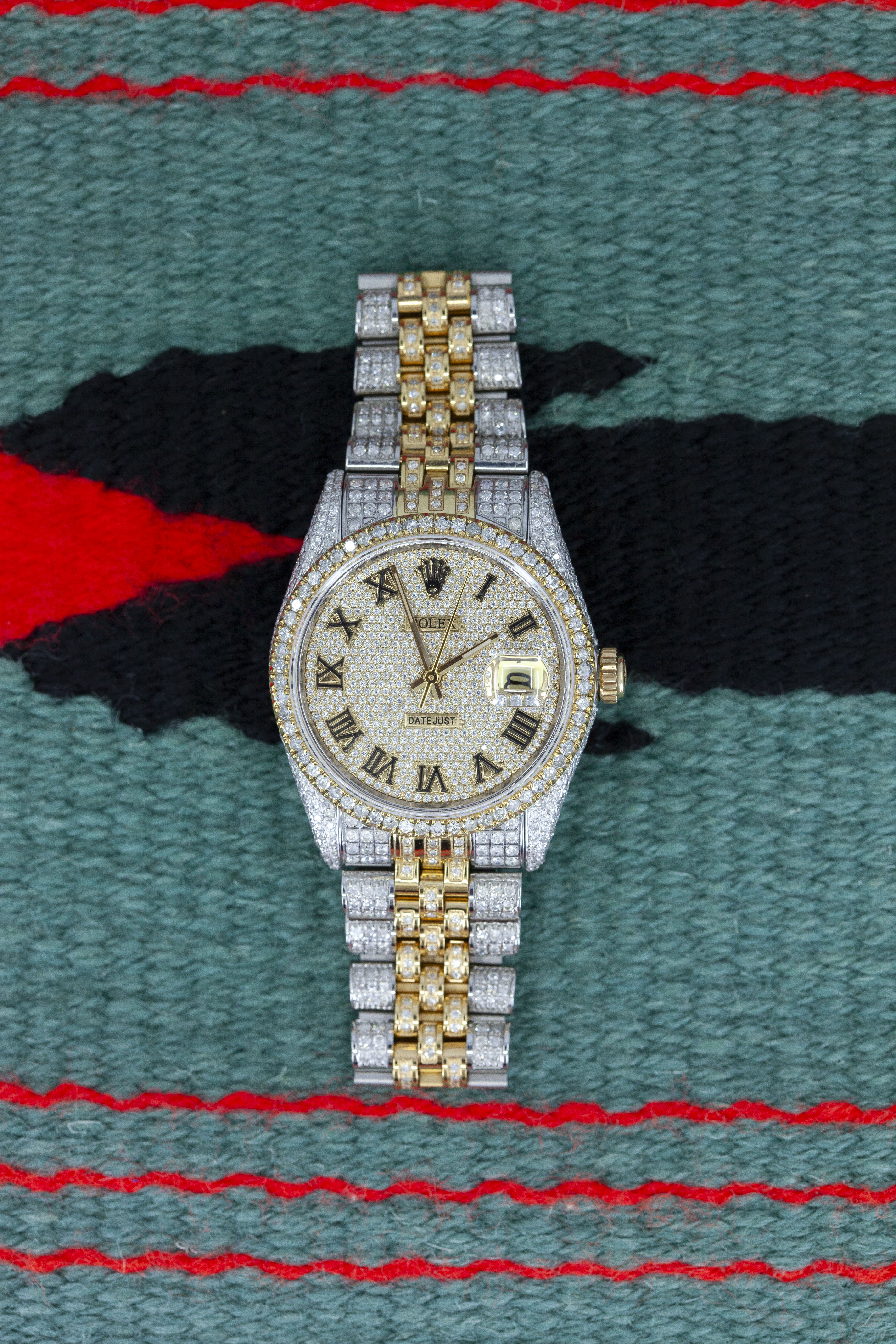 Iced-Out DateJust Timepiece 16013