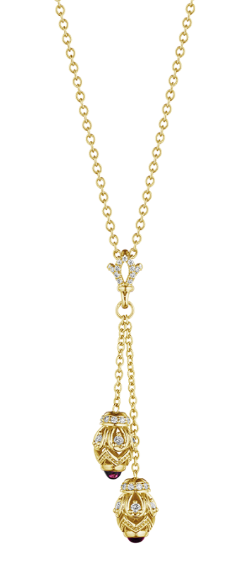 Verragio Devotion Collection Diamond and Rhodolite Double Necklace