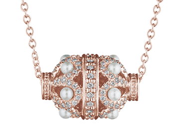 Verragio Devotion Collection Diamond and Pearl Rose Bead Pendant
