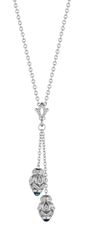 Verragio Devotion Collection Diamond and Rhodolite Double Necklace