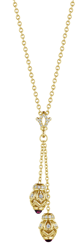 Verragio Devotion Collection Diamond and Blue Topaz Double Necklace