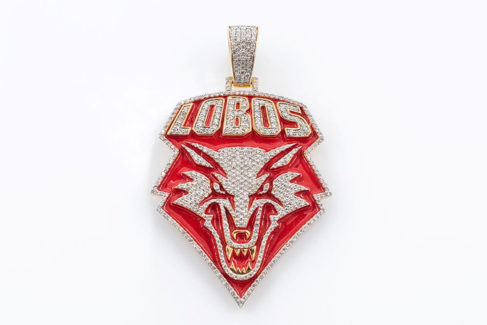 custom Pre-Owned Diamond Lobos Pendant