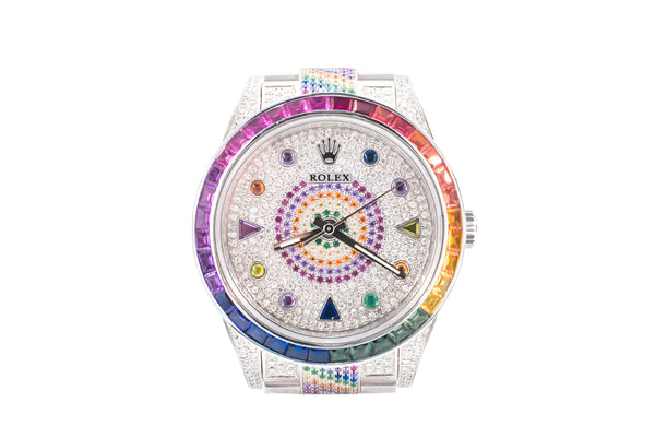 Rolex Multi-Gemstone and Diamond Rainbow Skittles OP 114300