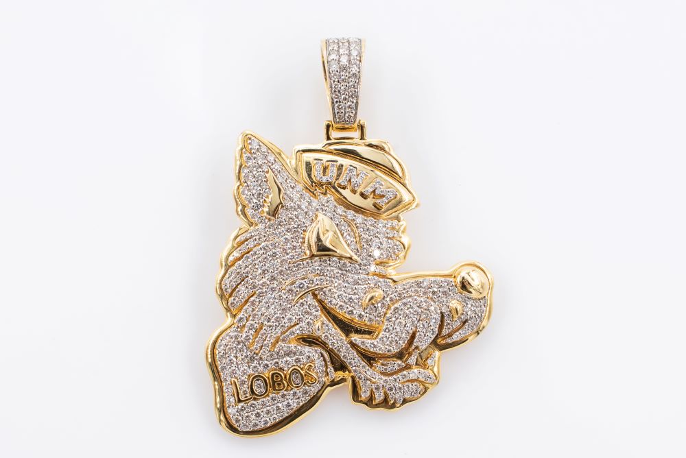 Pre-Owned Custom Diamond "Louie" the Lobo pendant