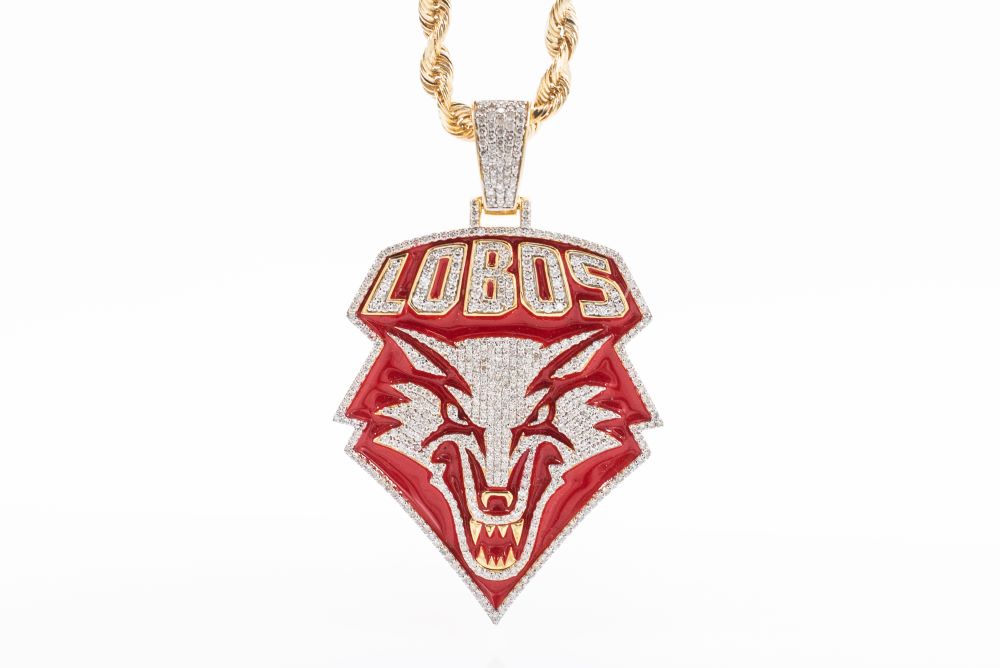 custom Pre-Owned Diamond Lobos Pendant