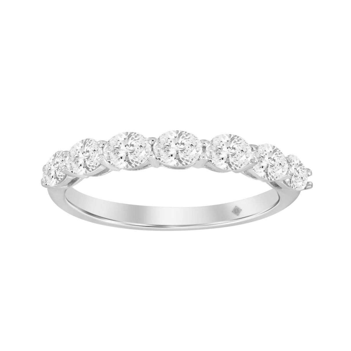 14K WHITE GOLD 1CT OVAL DIAMOND LADIES RING