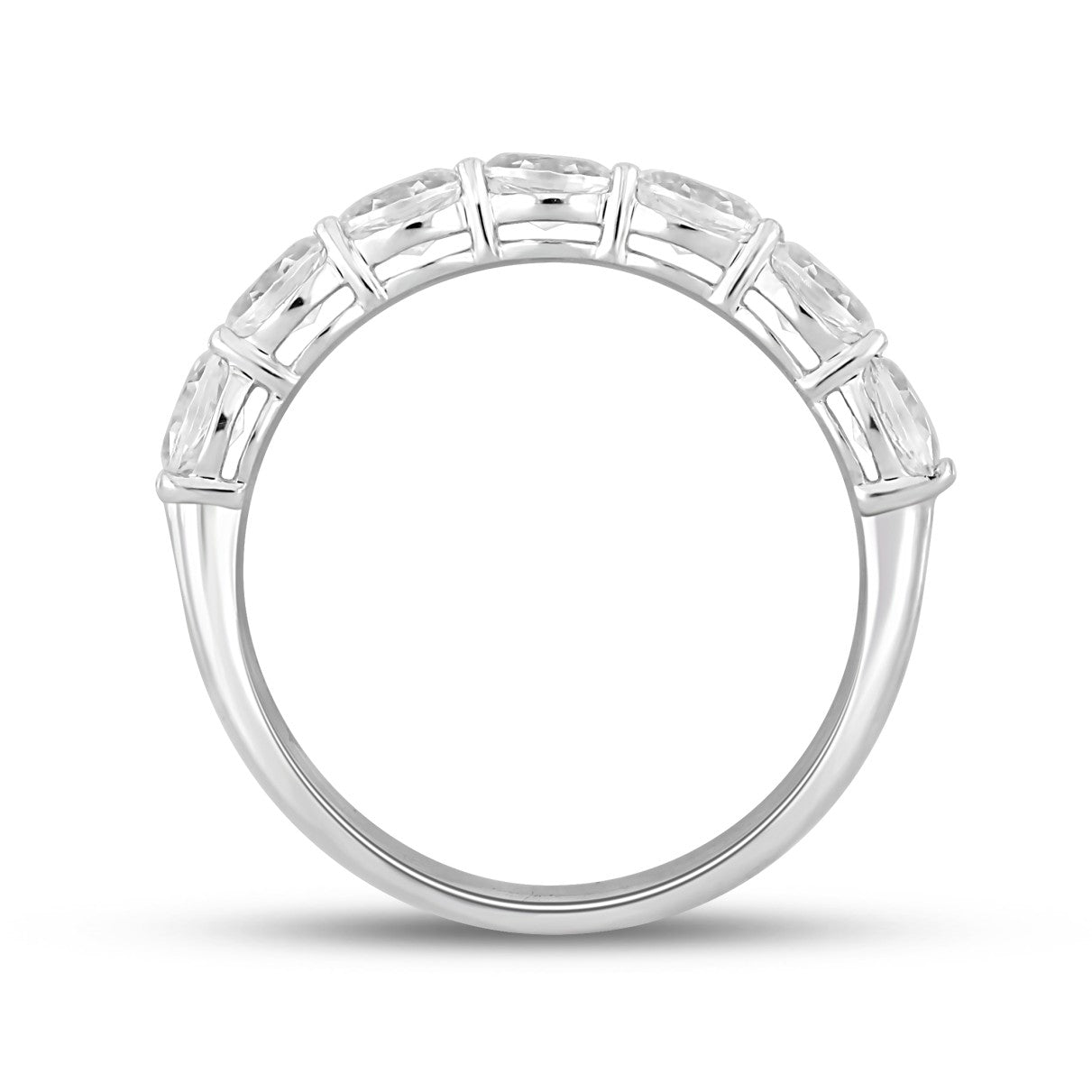 14K WHITE GOLD 1CT OVAL DIAMOND LADIES RING