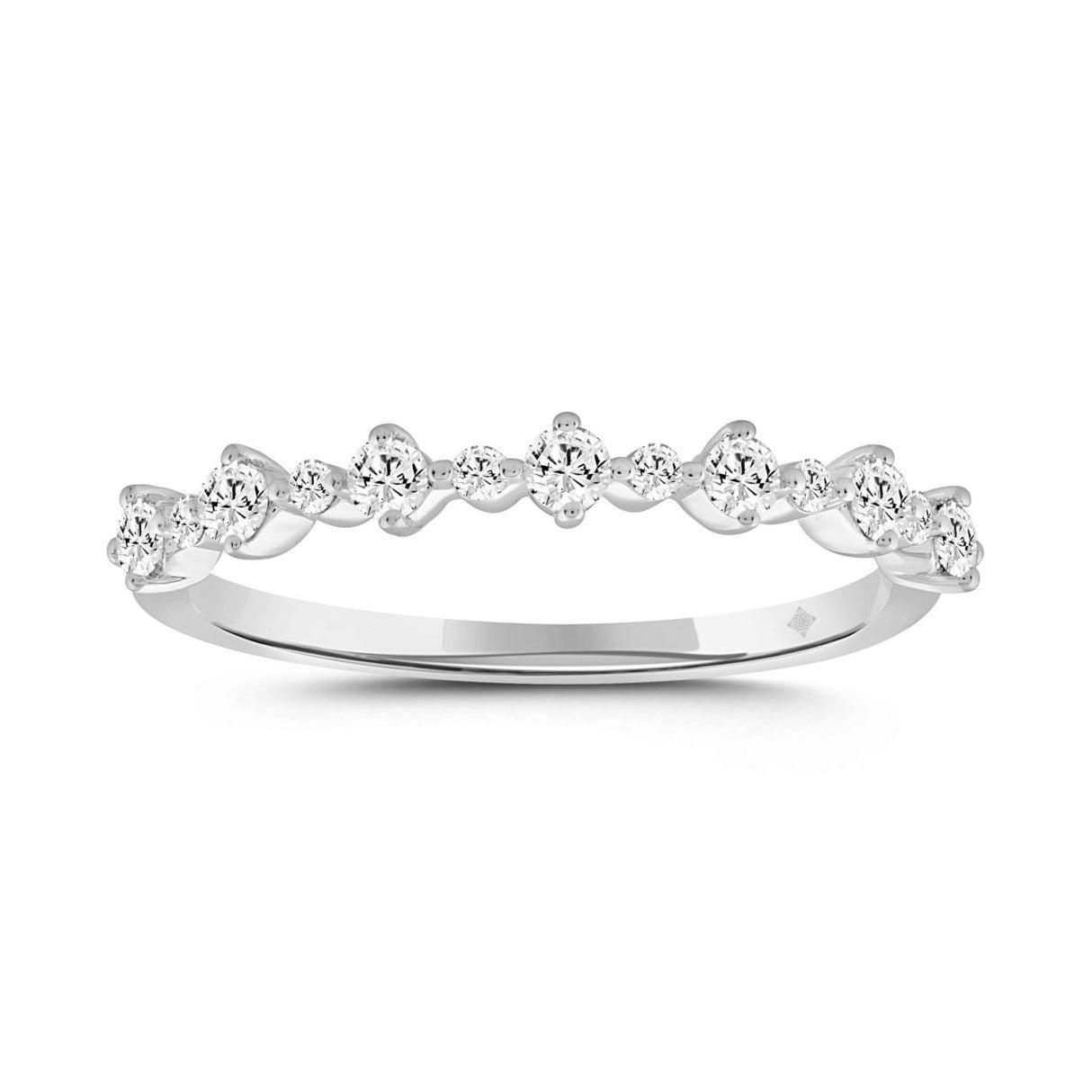 14K WHITE GOLD 1 1/2CT ROUND DIAMOND BRIDAL SET (CENTER STONE PRINCESS DIAMOND 1CT)