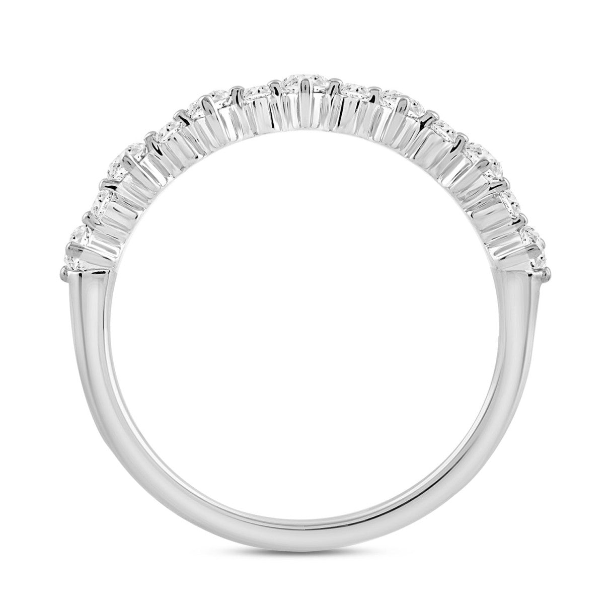14K WHITE GOLD 1 1/2CT ROUND DIAMOND BRIDAL SET (CENTER STONE PRINCESS DIAMOND 1CT)