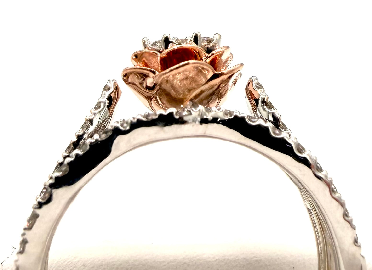 14k White/ Rose Gold Diamond Ring