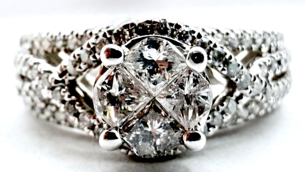 14k White Gold Diamond Ring