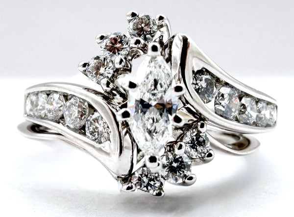 14k White Gold Diamond Ring