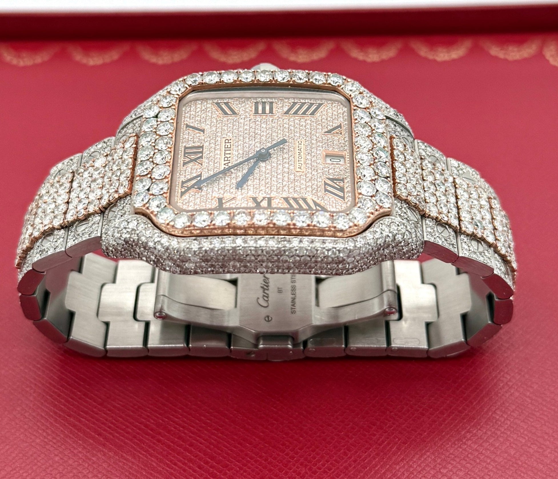 Iced-Out Santos XL Timepiece